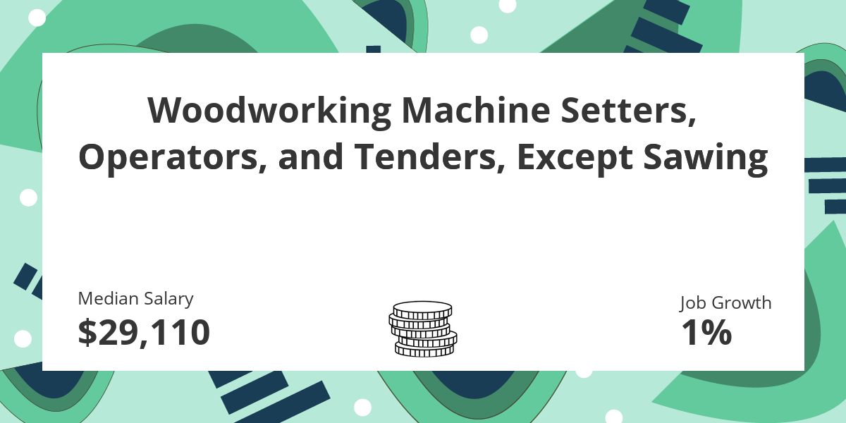 Woodworking Machine Setters, Operators, and Tenders 